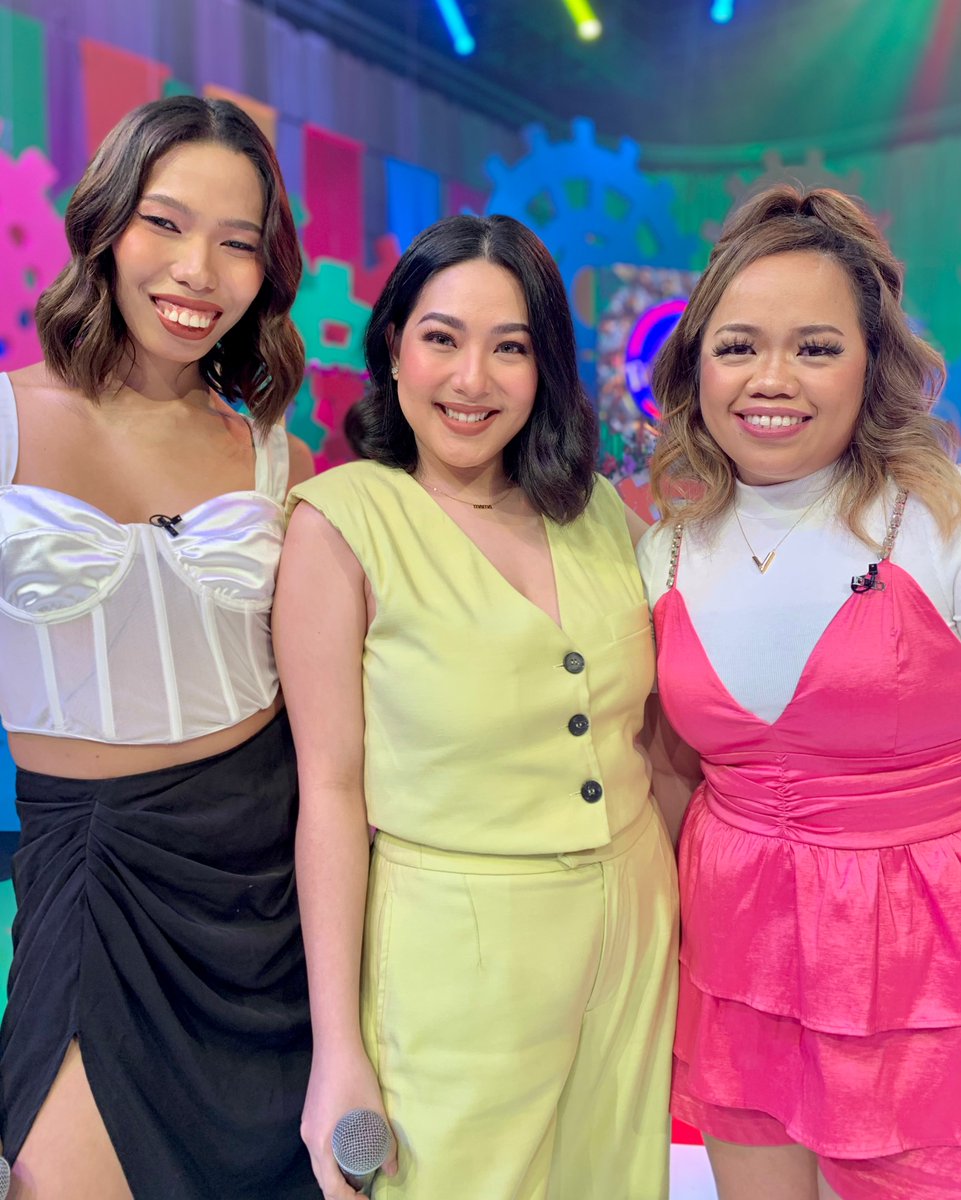 TiktoClockGMA's tweet image. Grabe naman ang pasabog na biritan ngayong umaga! Handog ng ating ONE and ONLY #Pipay, #RitaDaniela, and #VernaJoy! 😍👏🏻

#TiktoClockGMA | Weekdays | 11:15 AM 🎉