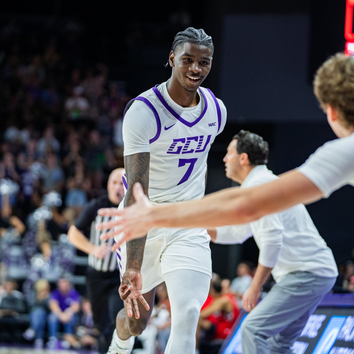 GCU_MBB's tweet photo. 30 and counting in his first regular-season game in two seasons.

Welcome back, @Ty_Youngbull. 👏 https://t.co/FnoJD6ZsfJ