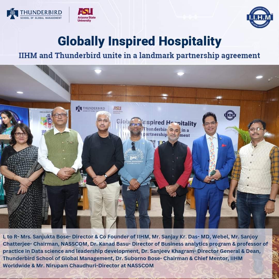 IIHM is proud to announce the partnership with Thunderbird School of Global Management for #najafi100millionlearners initiative and bringing this excellent opportunity for students to India. 

#iihmbest3years #iihmhotelschools #iihmhyderabad #Hyderabad