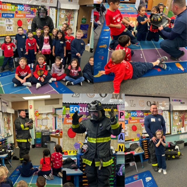 The Pre-K and Kindergarten students had a special visitor last Friday. Fireman Andrew came and talked about fire safety. They really enjoyed seeing what a firefighter needs to wear in order to stay safe when doing their job. 👨‍🚒🚒🧯