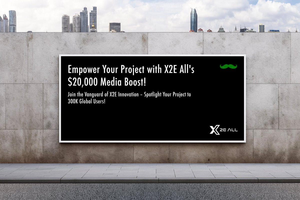 x2eall's tweet photo. 🚀 Get ready to catapult your X2E project into the spotlight! 📷 Join our Partnership Program and gain a $20,000 media boost, exposure to 300K users, and direct marketing power! 📷#X2EAll #MediaBoost
More details ->>>>> https://t.co/5f8C49bysD https://t.co/BrAiUnpXTL