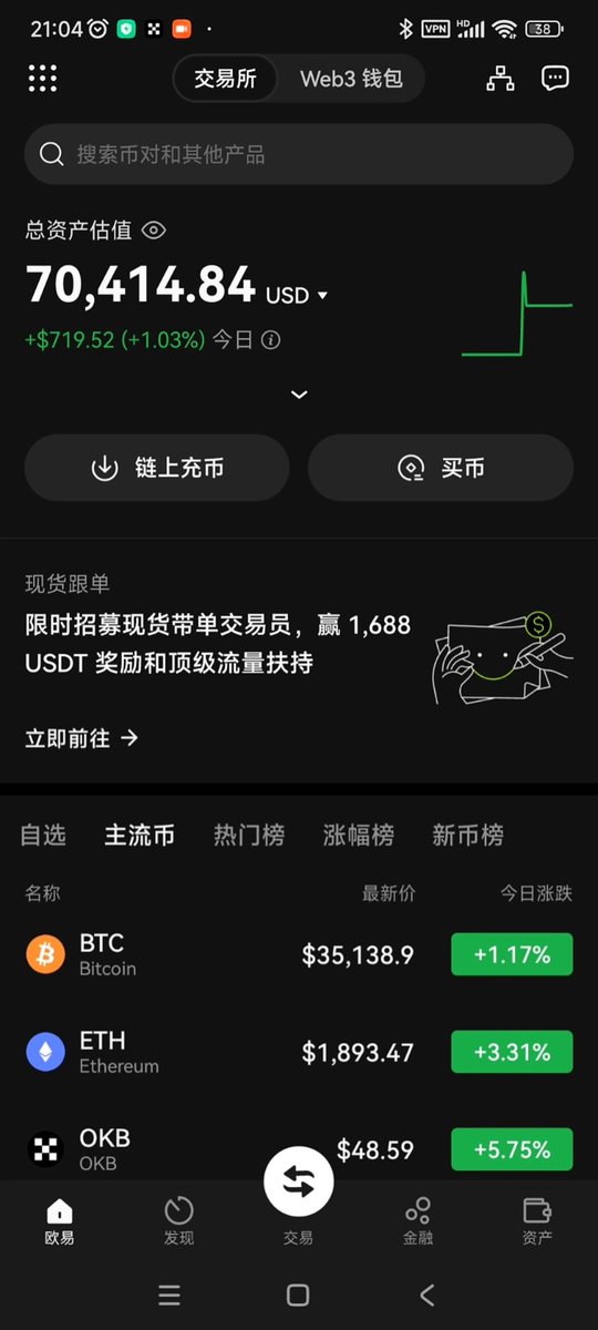 从3千人民币起步打到7万U，我觉得在本金少的时候要胆子大一些，要明白适当梭哈的智慧。当本金积累到一定大的程度时要开始步步为营，目前平均每天只赚1%到2%，立刻收工。