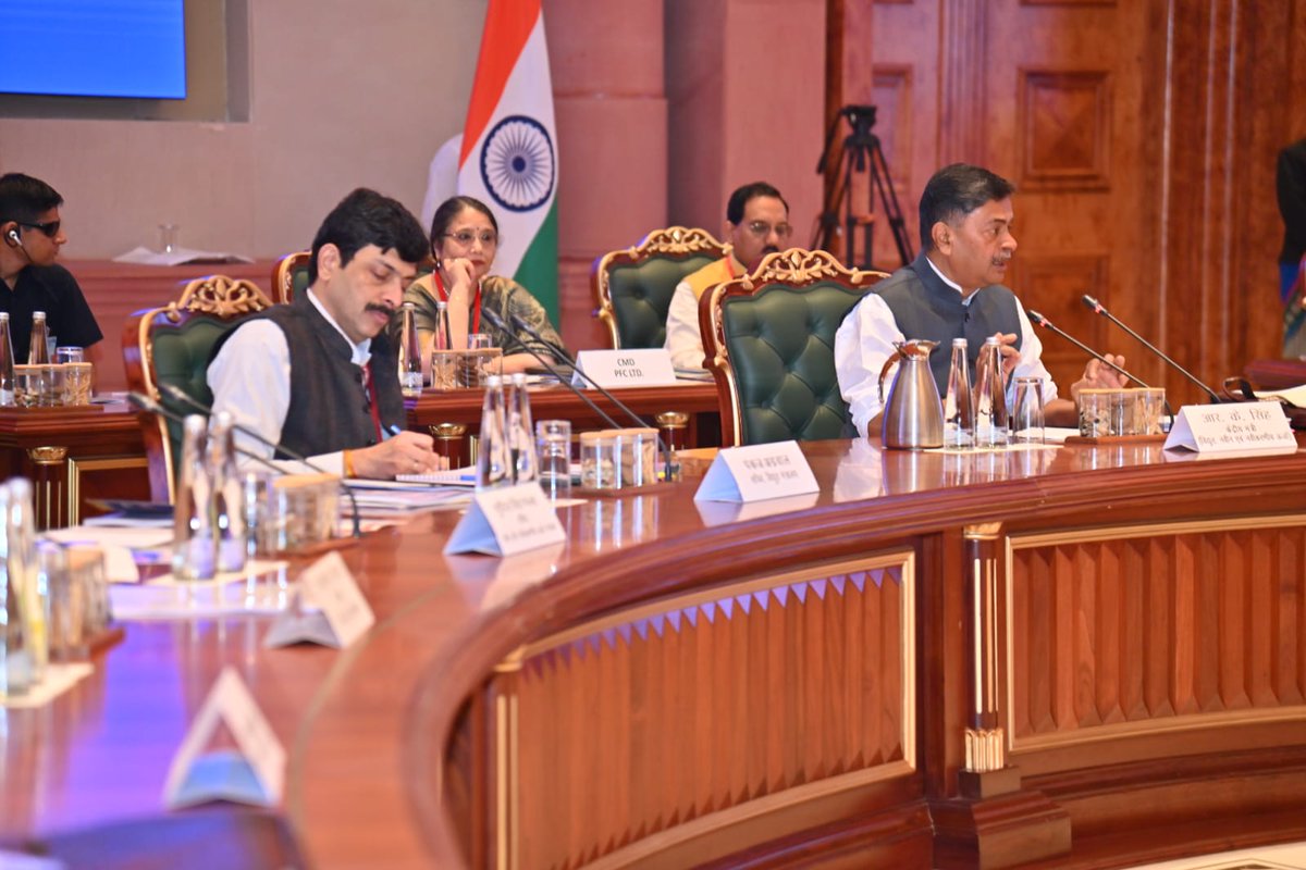 MinOfPower's tweet photo. Today's discussions will address key initiatives by the GoI, including Pump Storage Projects (#PSPs), the National Transmission Plan, Implementation of Rights of #ElectricityConsumers, and #CarbonMarkets.
@pgcilindia
@beeindiadigital
#PumpStorageProjects #TransmissionPlan https://t.co/dyfafoC9sO