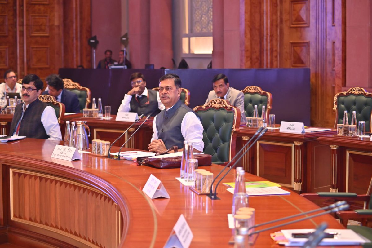 MinOfPower's tweet photo. Today's discussions will address key initiatives by the GoI, including Pump Storage Projects (#PSPs), the National Transmission Plan, Implementation of Rights of #ElectricityConsumers, and #CarbonMarkets.
@pgcilindia
@beeindiadigital
#PumpStorageProjects #TransmissionPlan https://t.co/dyfafoC9sO
