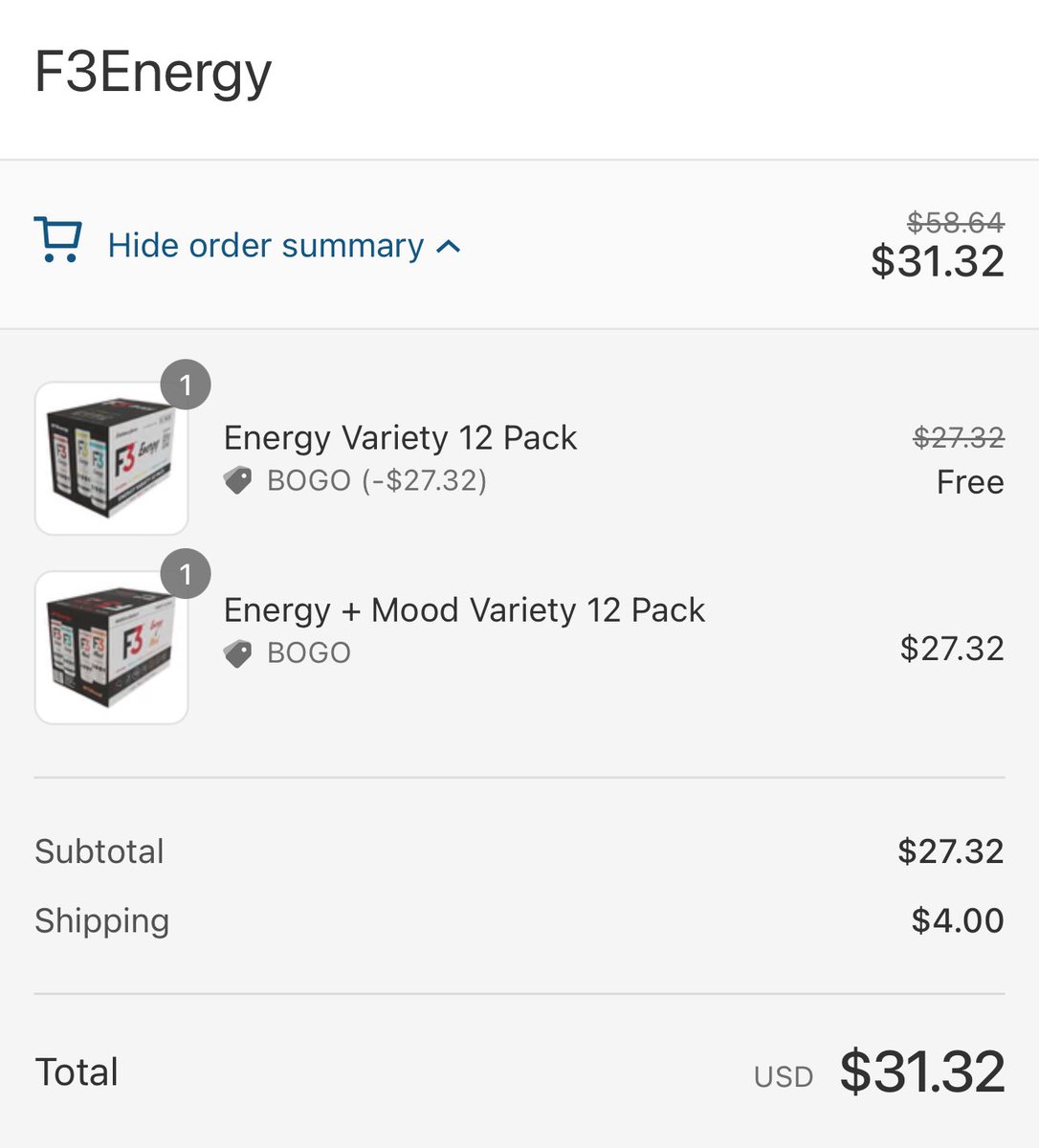 OG__Wolfe's tweet photo. Just used code BOGO @f3energy ! Shoutout to @DEFYTODAY for the plug!  @HarrisonJRogers @F3Energy https://t.co/GxGtxBt62C