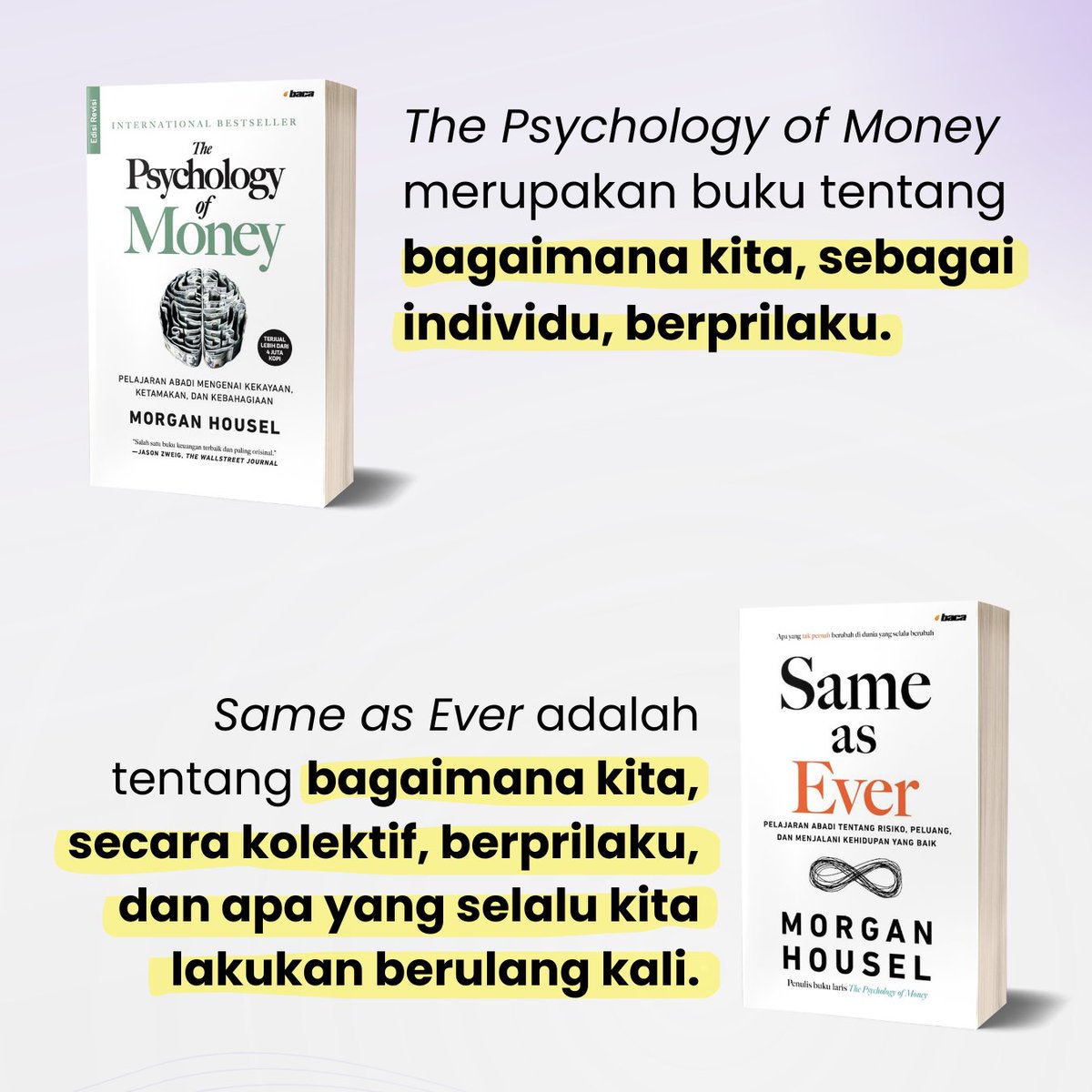 penerbitbaca's tweet photo. Buku SAME AS EVER tentang apa sih?

=UTAS= https://t.co/vl7dZjFYXs