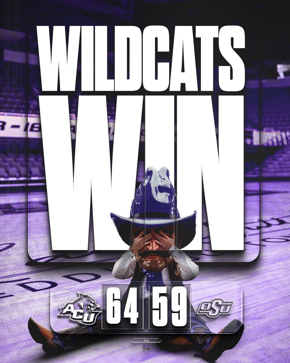 ❕𝙒𝙄𝙇𝘿𝘾𝘼𝙏𝙎 𝙒𝙄𝙉❕

The Wildcats TAKE DOWN the Big 12 team OSU!!! 😤😤😤

#BeDifferent | #GoWildcats