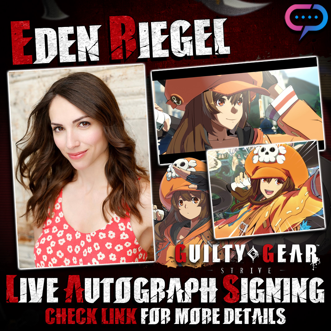 TOMORROW! 11am PST join me for a Live Signing on my IG with @StreamilyLive! I'll be signing Guilty Gear and other goodies, and it will be a soft-spoken event. 😳 Join me on my IG tomorrow and stock up here now: streamily.com/edenriegel