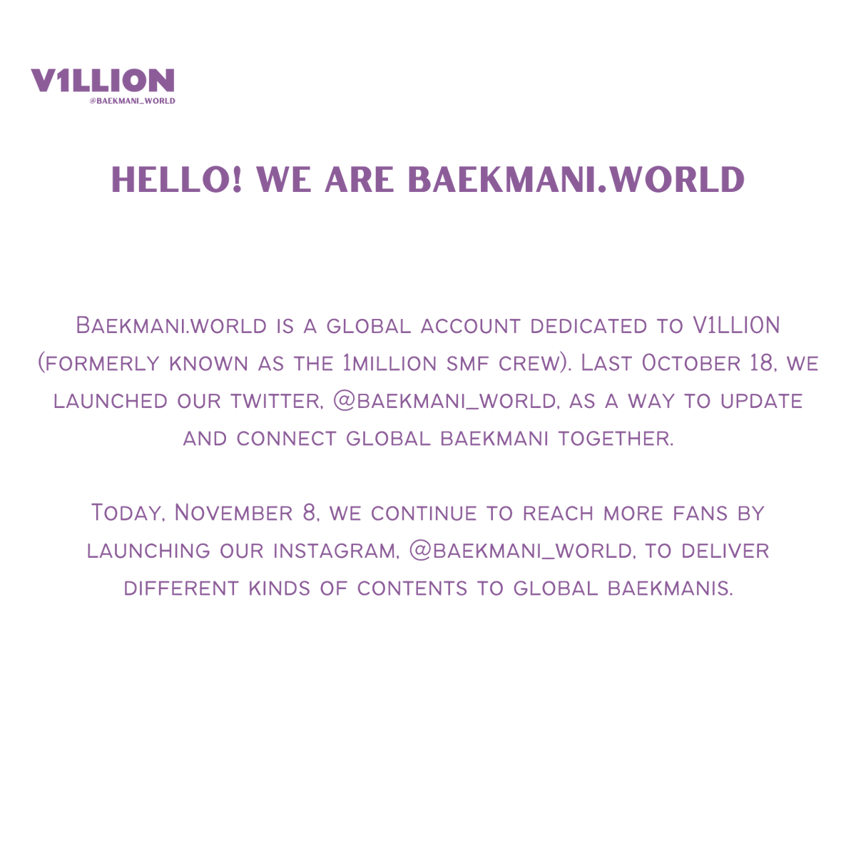 baekmani_world's tweet photo. [💜.📢] https://t.co/EhT3gbbwkI Instagram Open https://t.co/8GkX9k9qOA