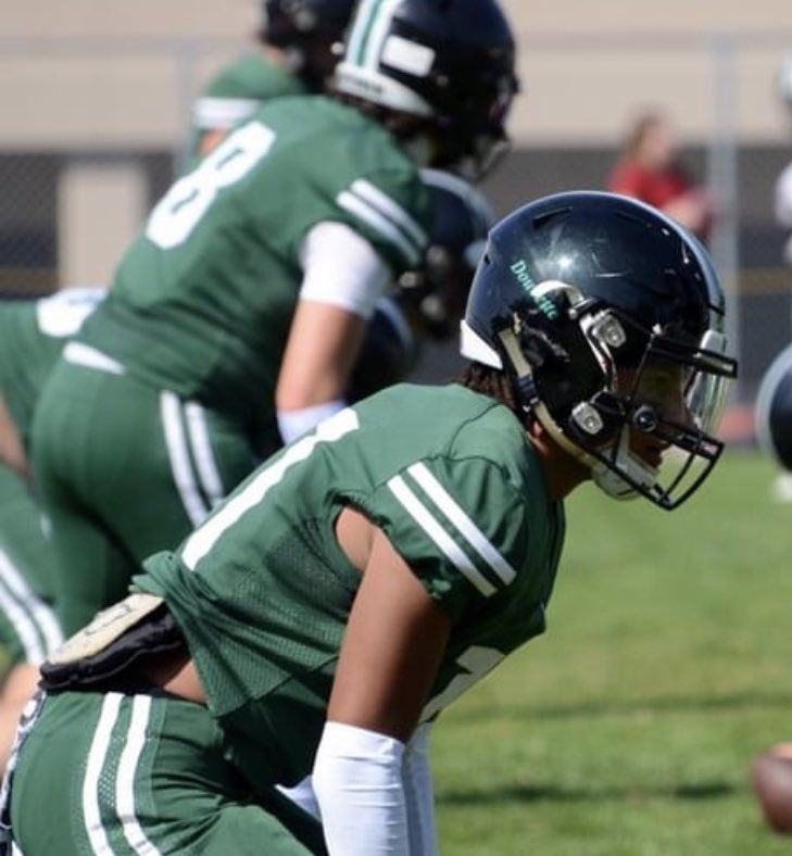 Proud to say I have been selected as a conference all star defensive back. Thank you to my coaches and teammates who have supported me!💚🖤