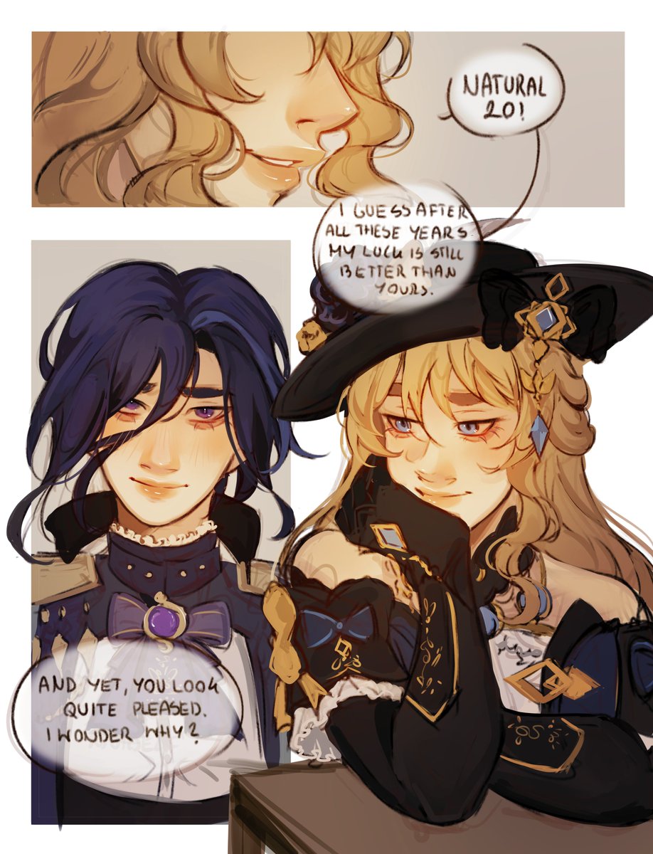 kakyociol's tweet photo. "When we were young, we used to play a kind of tabletop game" aka DnD girlies in love #clorivia https://t.co/6ZRjDG6reA