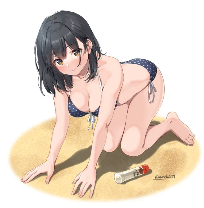 日焼け止め塗ってほしいな 