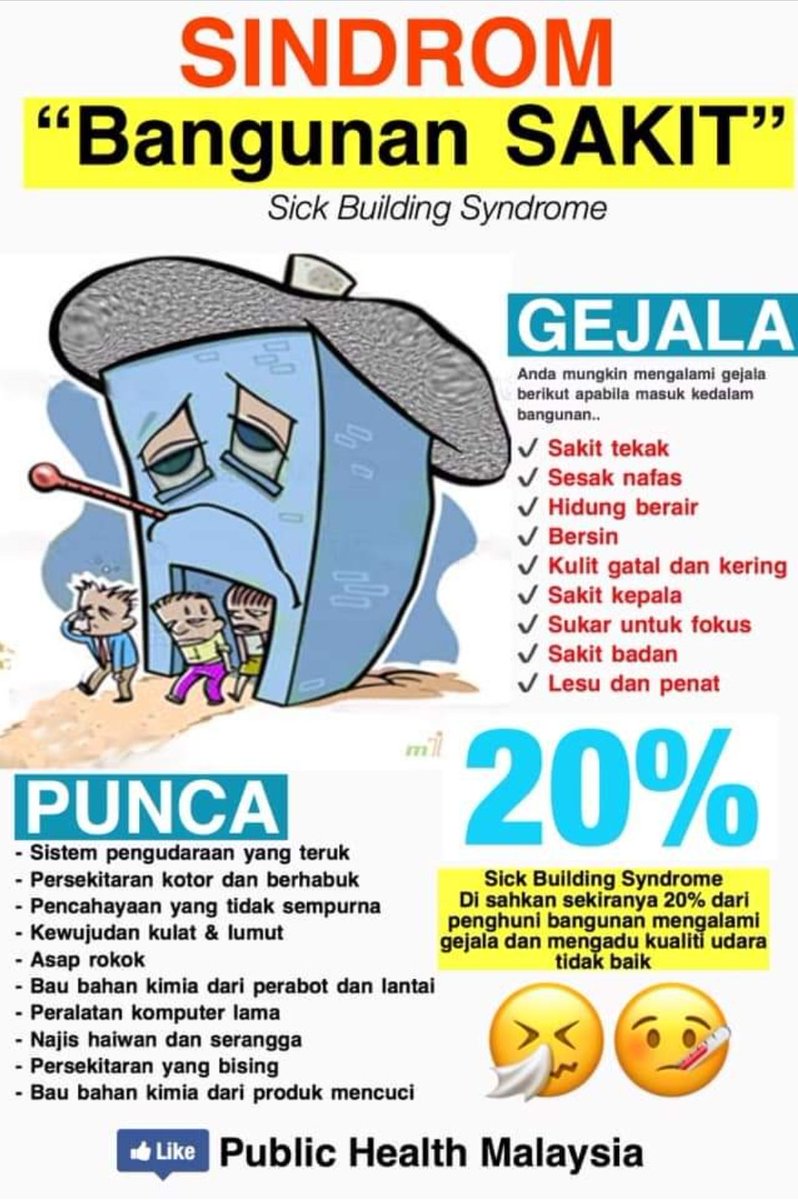 iQuotedQuotes's tweet photo. @syuraibrhm Boleh jd sebab ni jugak. Sick Building Syndrome https://t.co/cnbFJrh1Ka
