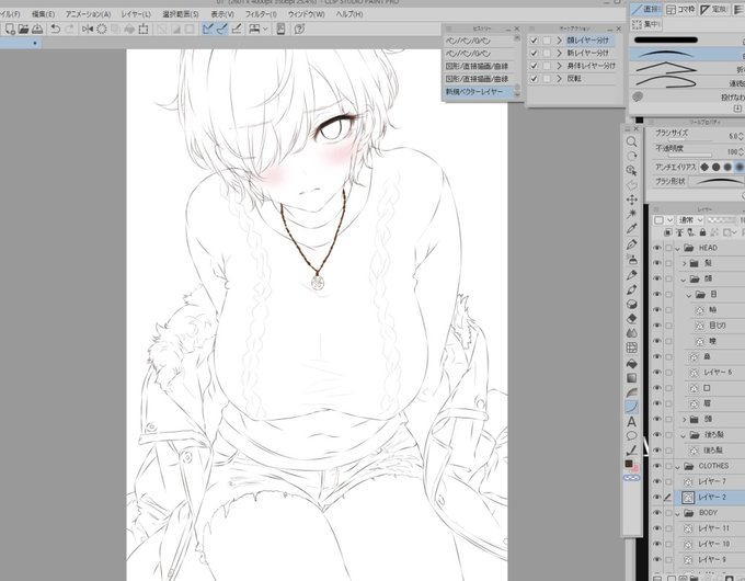 少し時間できたのでらくがき…wip! 