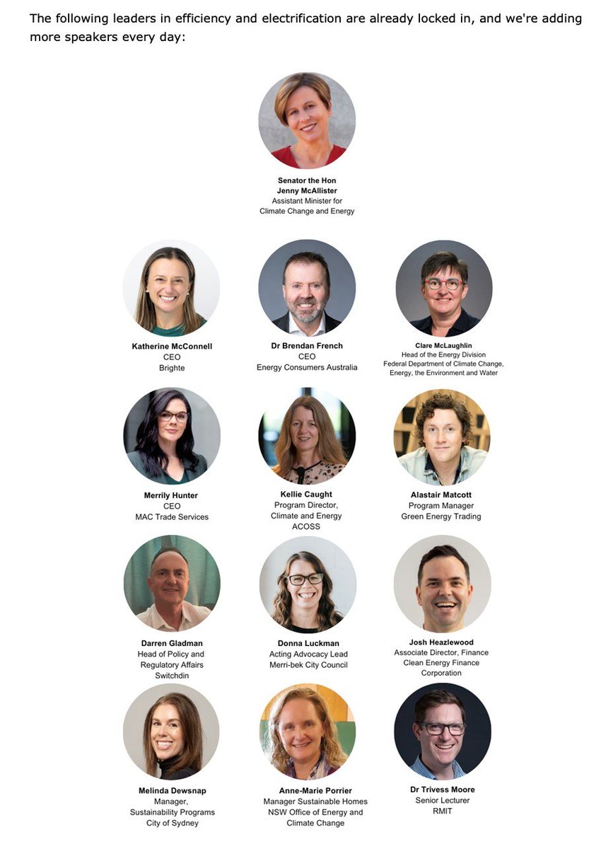 I look forward to speaking at @EECouncil Residential Energy Performance Summit on 21 Nov in Melb, foreshadowing a new report on funding & finance mechanisms to retrofit low-income housing. Register eec.org.au/events/energy-…