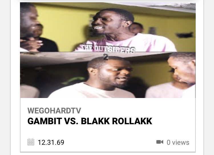 _0fficialphenom's tweet image. @MzLeta_Truth this nigga @BlakkRollakk been battling since 69 oh nah 😭 @ej_alwayz @ItsARP @lawrence_rbe @JoeyNine3 @JustMika21 @lilmuggy @BattleRapBum @BattleRapOutlet @yabmbff @ToneCityJDK #rbe #intakevsbricks #intake3 #intake4 #AlmightyOvaAll

Blakk Rollakk vs Almighty Phenom