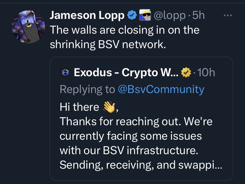 Why do they all seem to be so happy with any $BSV incident? 

Why do they care so much about it?