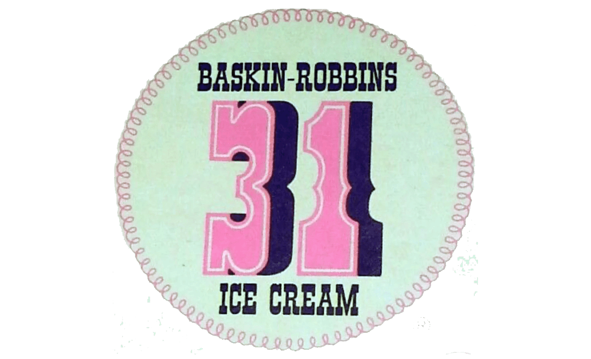 Did you know 🍨Baskin-Robbins had a hidden '31' in their logo? Learn the fun facts & evolution of our beloved brand's logo! Check out the blog for the scoop! shorturl.at/cjrsz #baskinrobinslogohistory #icecream #baskinrobinslogo #brandingideas #logoideas #logomaker
