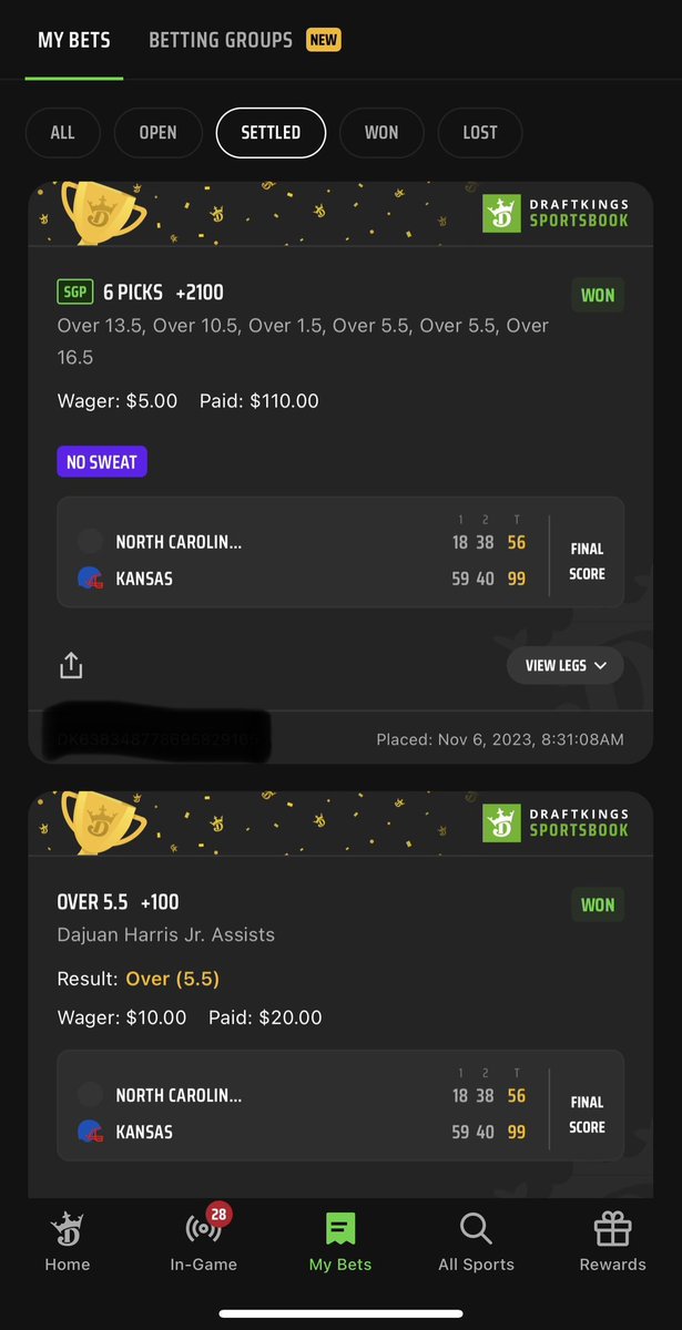 theWUST's tweet photo. 🚨🔥💰

 What an incredible night! The Jayhawks really made this special by going 10/10! Sitting 18/23 for the day and a USC ML to hit another!

Chain of slips in replies! Will be pushing plays every day so turn the notifications on!! @KansasKappers 

#NBA #NCAAM #NFL #Heater https://t.co/La4fTrQVuo