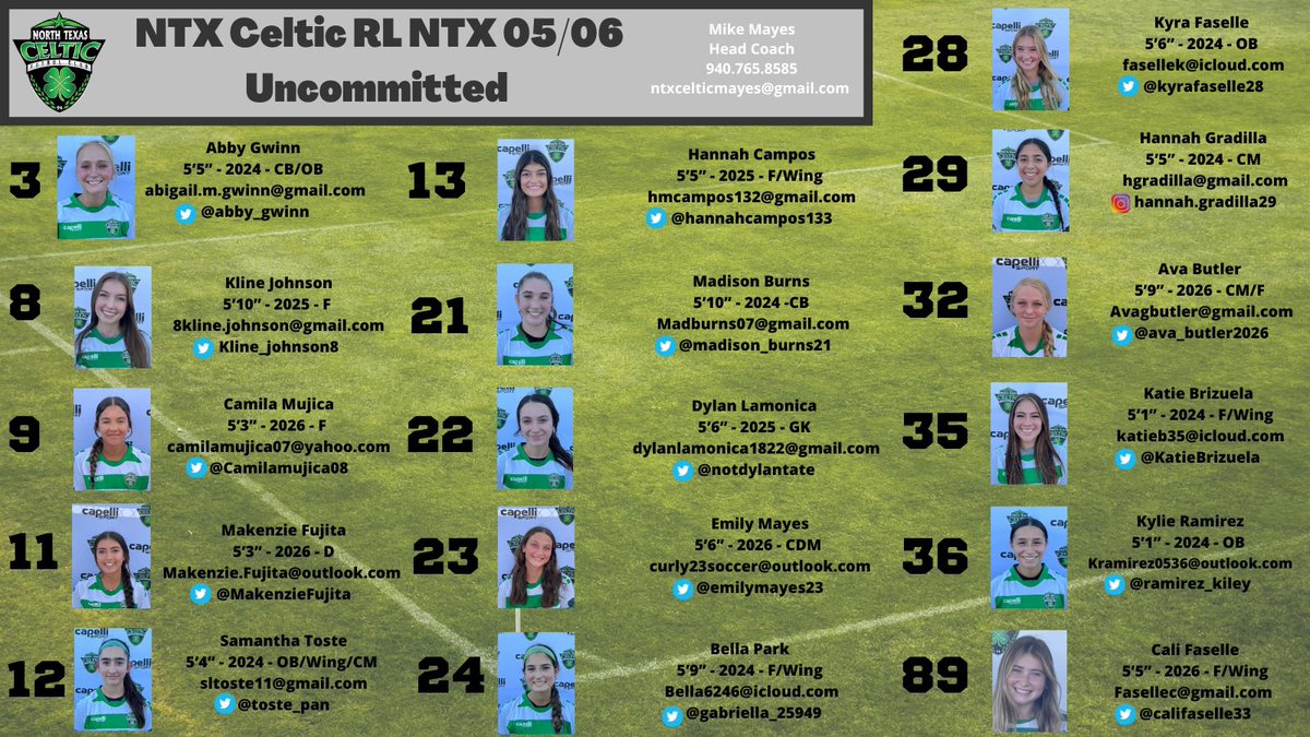 College Coaching Friends!! 

Some really fantastic players in the 24 and 25 classes that are ready to make a difference for a program! Come watch us at RL Virginia!! We even have some 26s playing up this weekend! #playforeachother #COYGIG #futurecollegeathletes 🍀🍀🍀