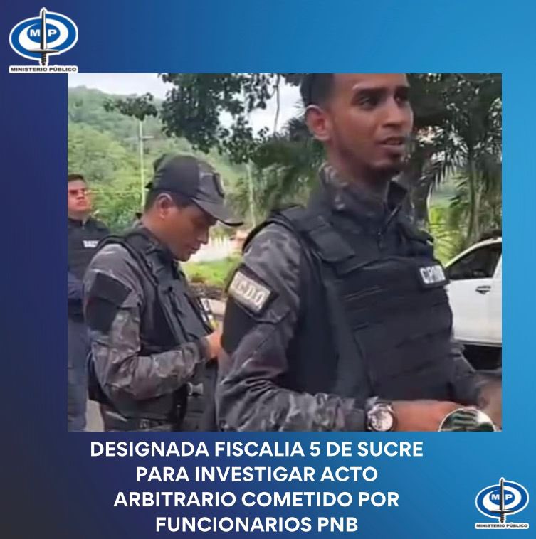 TarekWiliamSaab's tweet photo. #AHORA, @MinpublicoVEN de #Sucre designa Fiscalía 5 contra Corrupción, para #investigar y #sancionar hechos irregulares cometidos por funcionarios adscritos al DAET-PNB: quienes obligan a una humilde ciudadana., a su esposo e hijos: a acompañarlos al comando policial sin existir una flagrancia u orden de aprehensión que lo justifique:, cometiendo abuso de poder: violando sus Derechos Humanos… #Justicia