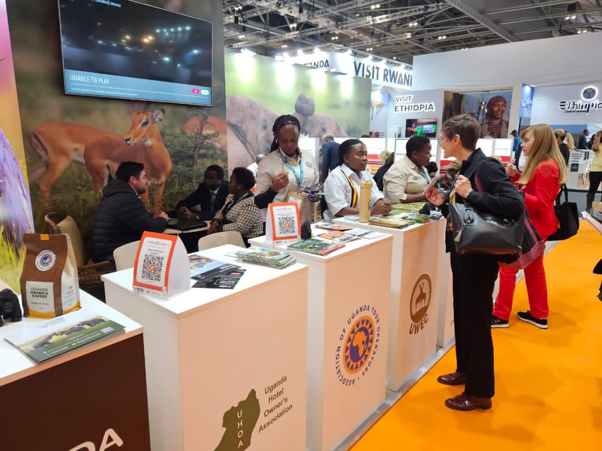 🇺🇬 Uganda is at #WTMLDN 2023! Let's take you on a journey to the wildlife paradise with a vast array of mammals,particularly in the savannahs & eastern edge of the rainforests,not to mention the hugely varied & abundant birdlife that make the cradle of the Nile truly remarkable!