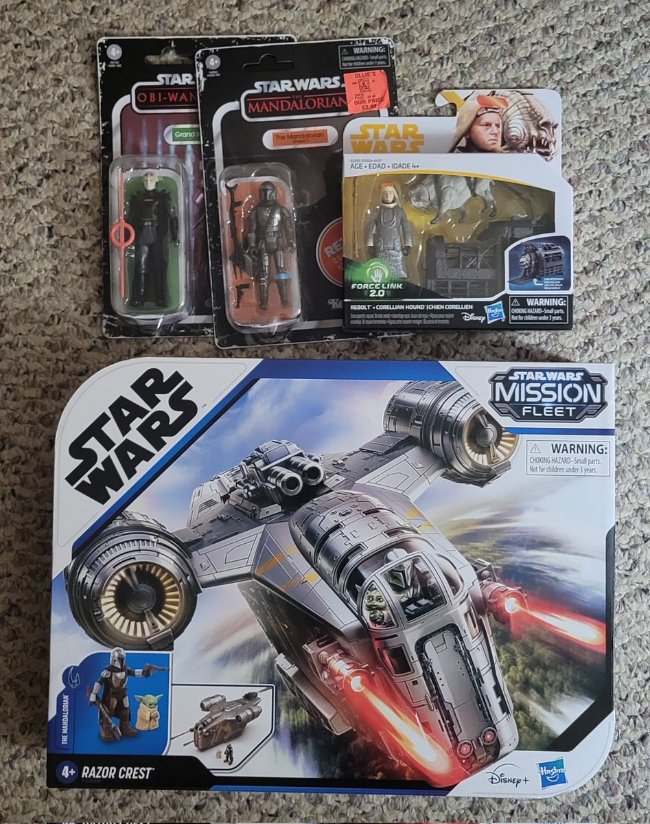 Starting off the week with a #StarWars haul from Ollie's. Low prices & a 15% off whole purchase offer...could have bought a lot more but that woulda been greedy. Wanted some #GIJoe Classifieds but only had the movie wave. #GoodStuffCheap