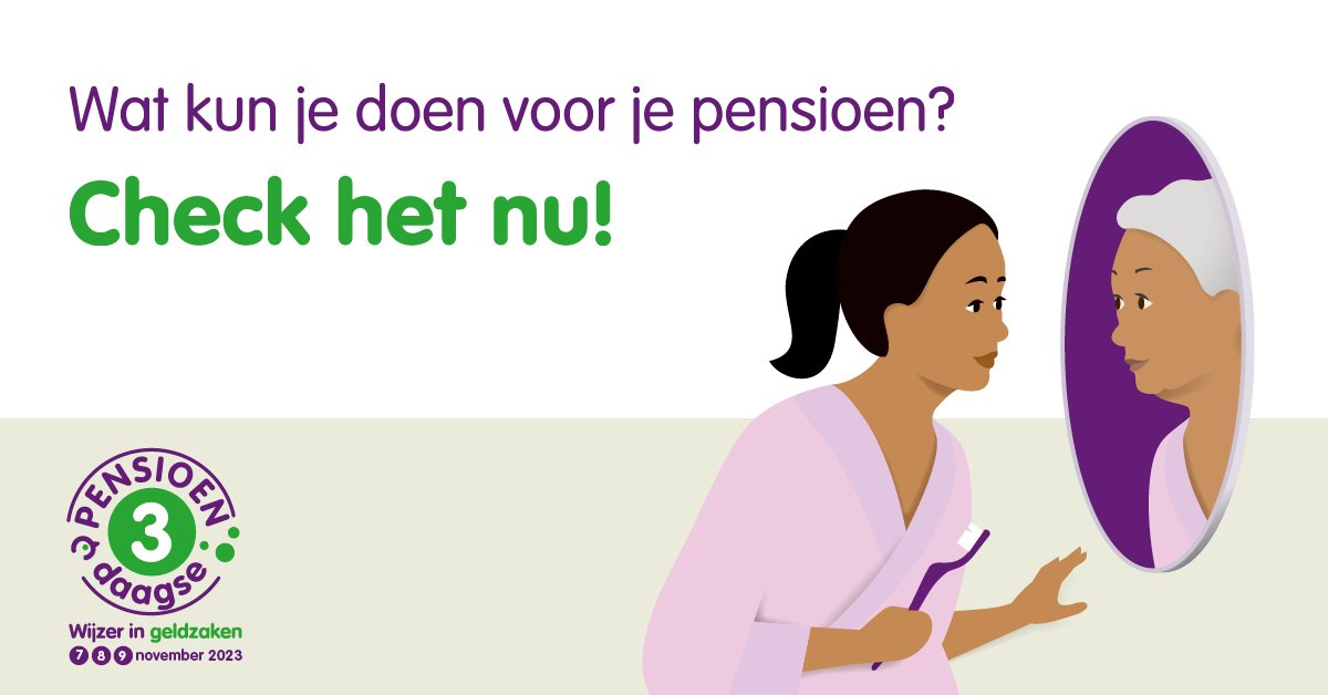 PERSBERICHT: Gebrek aan aandacht voor pensioen bij minder werken
#pensioen3daagse 
Lees hier het volledige persbericht wijzeringeldzaken.nl/pers/gebrek-aa…