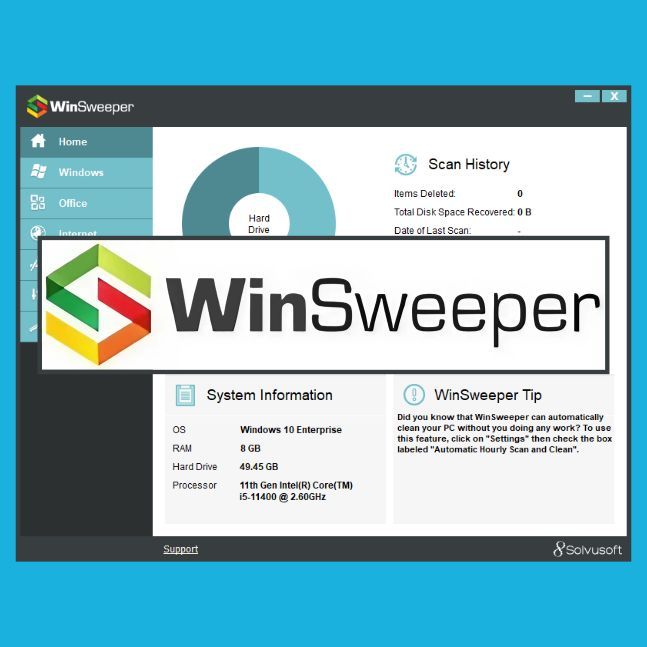 WindowsWally's tweet image. Optimize your computer&apos;s performance and protect your privacy with WinSweeper! Detect and remove unwanted files, fix errors, and delete personal information. Download now: bit.ly/GetWinSweeper #WinSweeper #WindowsOptimization #PrivacyProtection