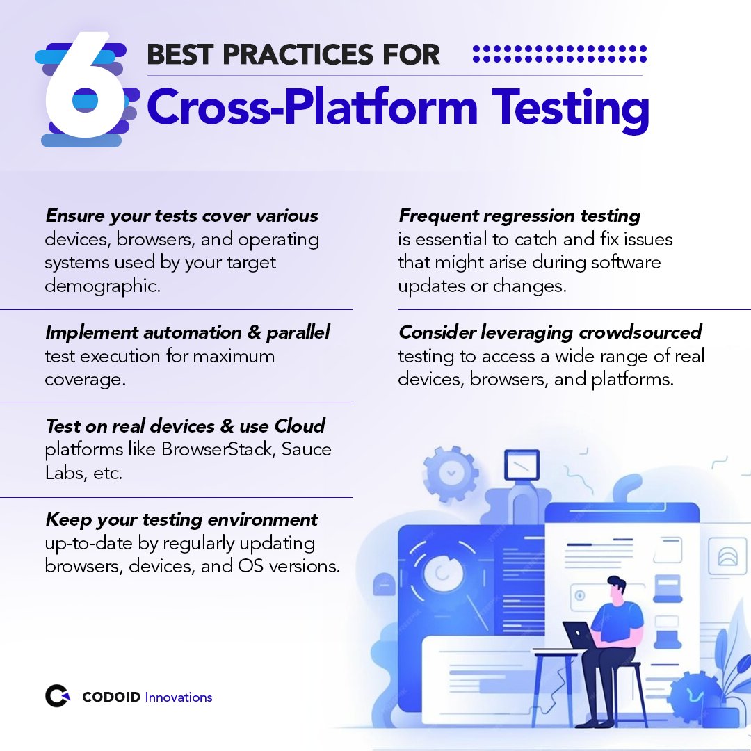 codoid's tweet image. 6 Best Practices for Cross-Platform Testing
#crossplatformtesting #websitetesting #realdevices #testdrivendevelopment #crossbrowsertesting #userexperience