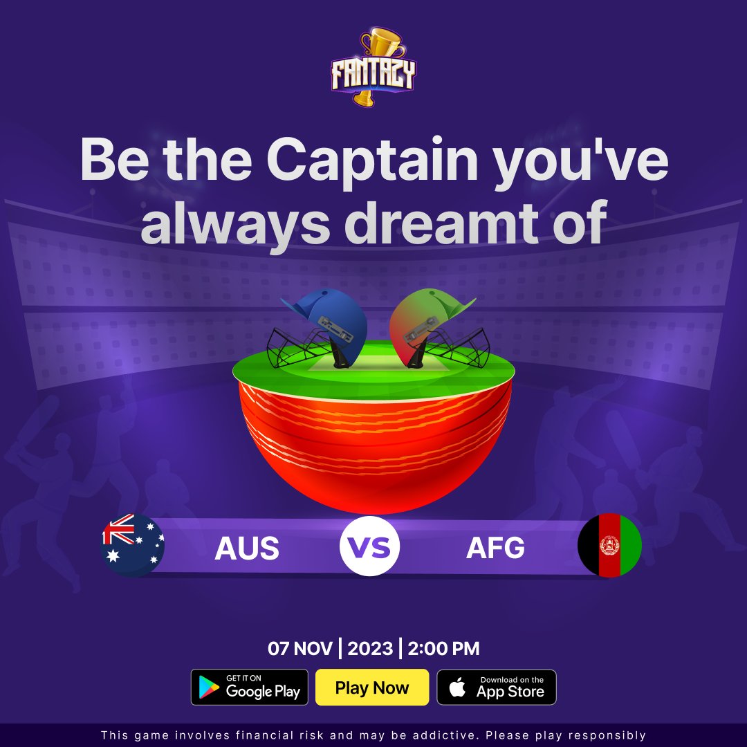 Spin or no spin, Australia's batting arsenal is ready to unleash a flurry of runs against Afghanistan. Join this Match Now! fantazy.page.link/H3Xd