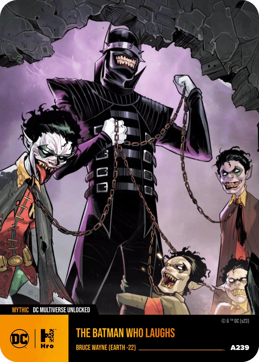 HroFeed's tweet photo. DC Multiverse Unlocked Hybrid Top 400 The Batman Who Laughs (mint #A239) just sold on #Hro
Sold Price: $90.18 USD
Total Minted: 400
ℹ️ More information: https://t.co/aZv0l9khYY https://t.co/4IXMA3HcjN