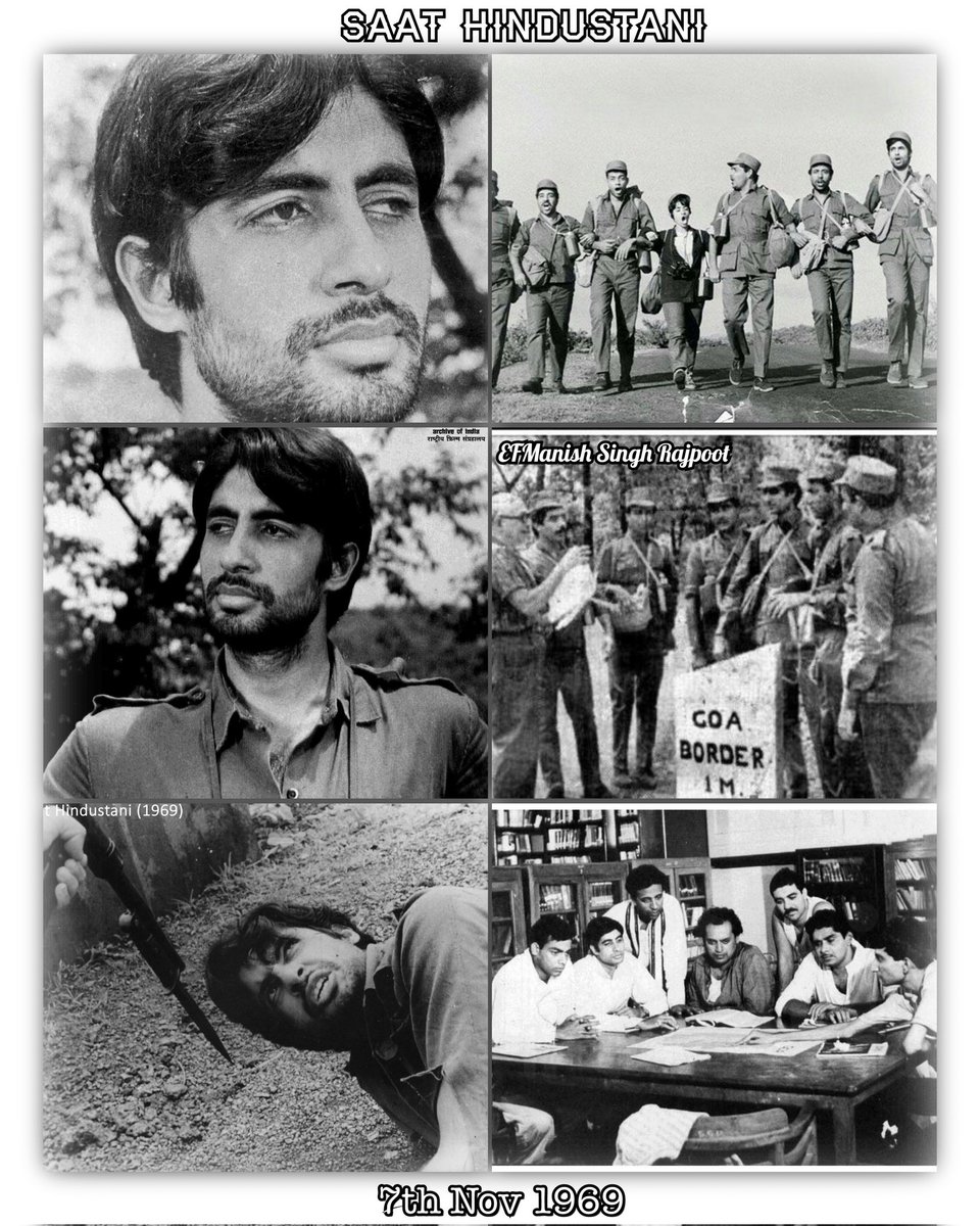 ManishK89979565's tweet photo. आदरणीय @SrBachchan सर जी आपकी पहली फिल्म #सातहिंदुस्तानी को आज रीलिज हुए 54 वर्ष हो गए , बहुत बहुत बधाई आपको !! 🙏💐🙏
#54YearsOfSaatHindustani #KAAbbas
#AmitabhBachchan ji #PrideOfIndia
#LongLiveShahenshah https://t.co/MogkxxE7gc