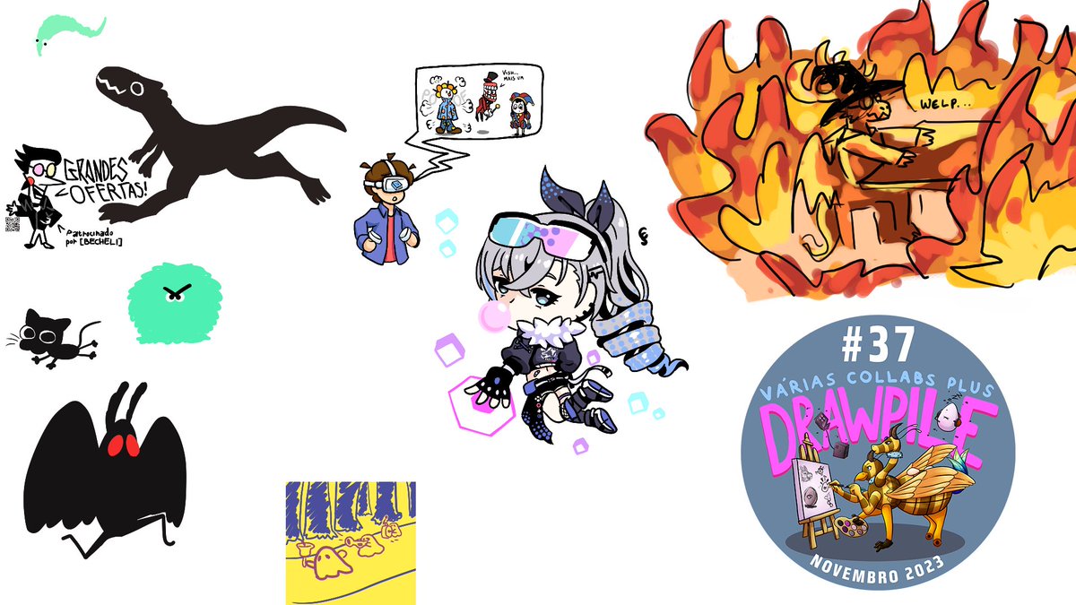 VCollabsPlus's tweet photo. Opa! Apareceu um drawpile esse mês👀

Desenhos de @TBecheli, @Andre_APM, @Cehamato e @brudrak!! https://t.co/9FUEavRLHb