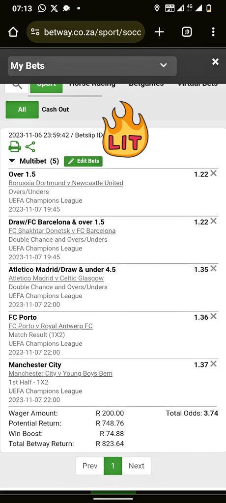 lets_do_it_agai's tweet photo. I just placed a bet with Betway. Tap here to copy my bet or search for this booking code in the Multi Bet betslip X5DC660BC https://t.co/bigMrlMVhm https://t.co/7DGwBM8o5k