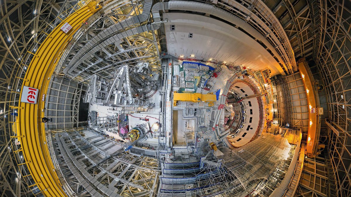 ChinaBizHub's tweet photo. Have you heard of the world's biggest "artificial sun"? The International Thermonuclear Experimental Reactor (#ITER), a massive international #nuclear fusion experiment based in France, is a groundbreaking energy project on a global scale. #China just wrapped up the last batch of magnet-supporting products for the ITER, shipping the final consignment from #Guangzhou City. #Technology