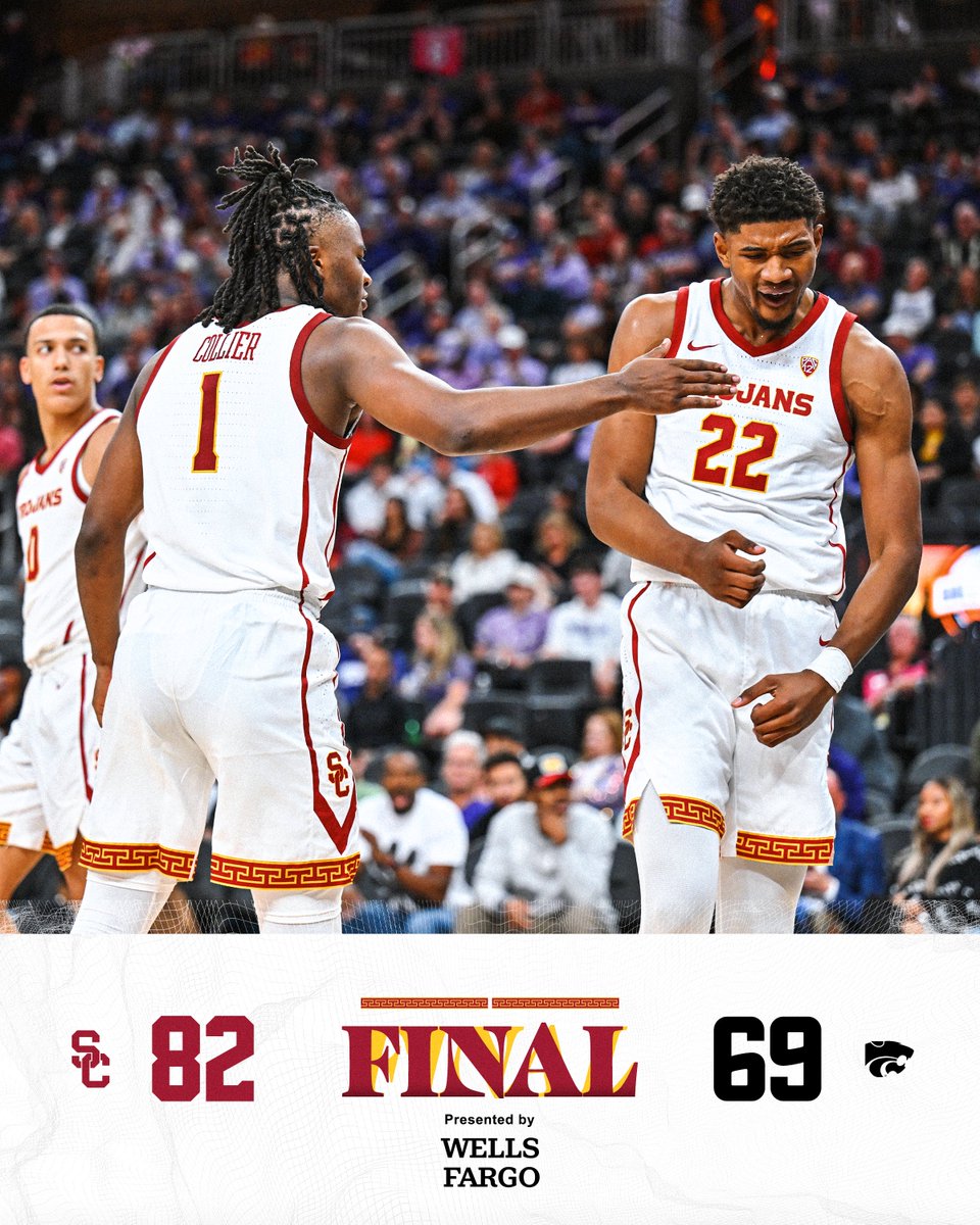 FINAL: USC 82, Kansas State 69 Double-digit road win to open the season! #FightOn | @WellsFargo