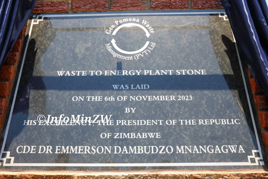 #NewsUpdate President Emmerson Mnangagwa yesterday presided over the Geo Pomona Waste Management Project ground breaking ceremony in Harare where he called on Local Authorities countrywide to enforce by-laws that promote proper waste management to ensure healthy communities.