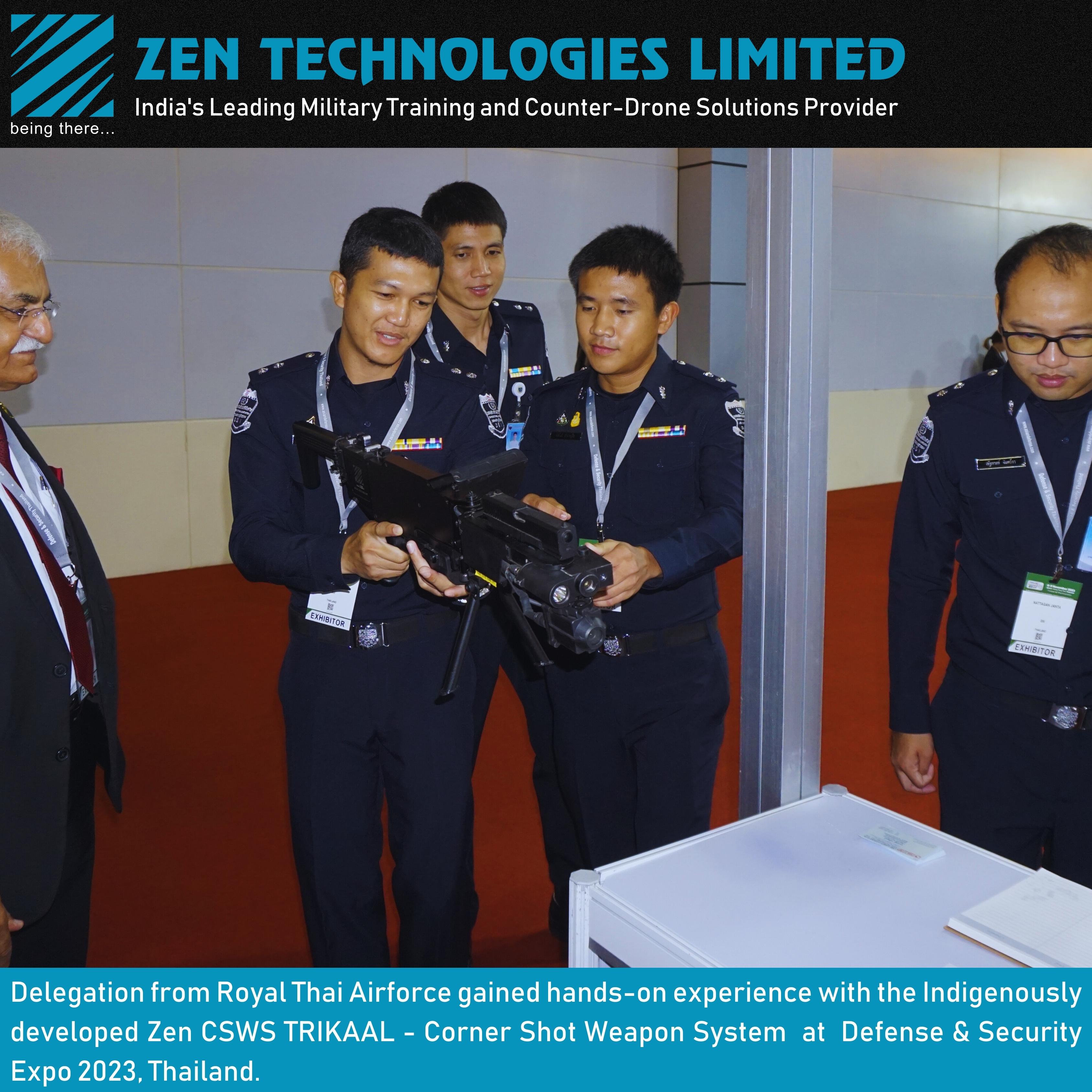 Zen Technologies Showcases Corner Shot Weapon System to Thai Military