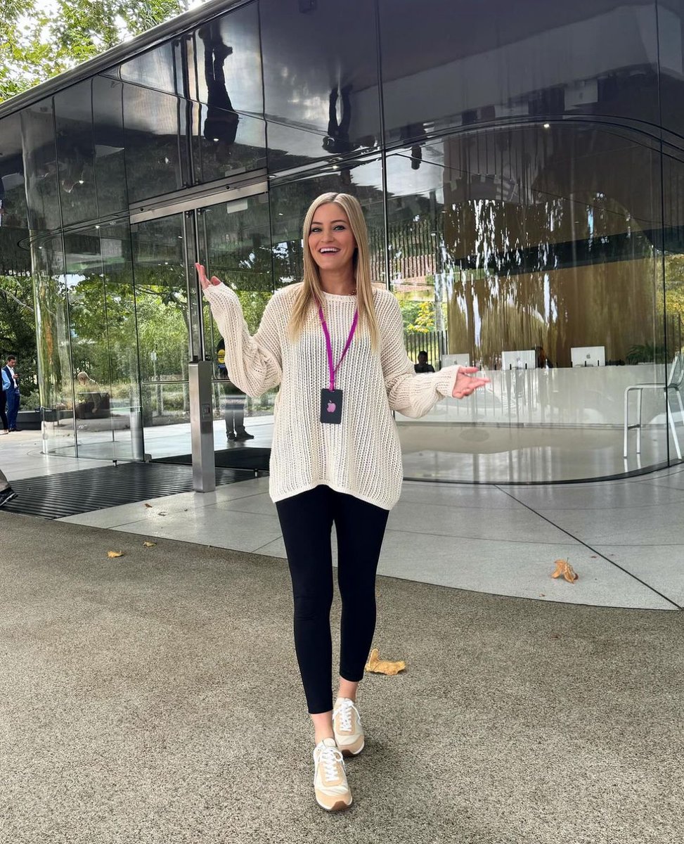 iJustine shares a 16-year-old photo of her first visit to Cupertino, California, where Apple Headquarters is located, next to a photo from today where she was a keynote speaker at the company’s FCP Creative Summit.