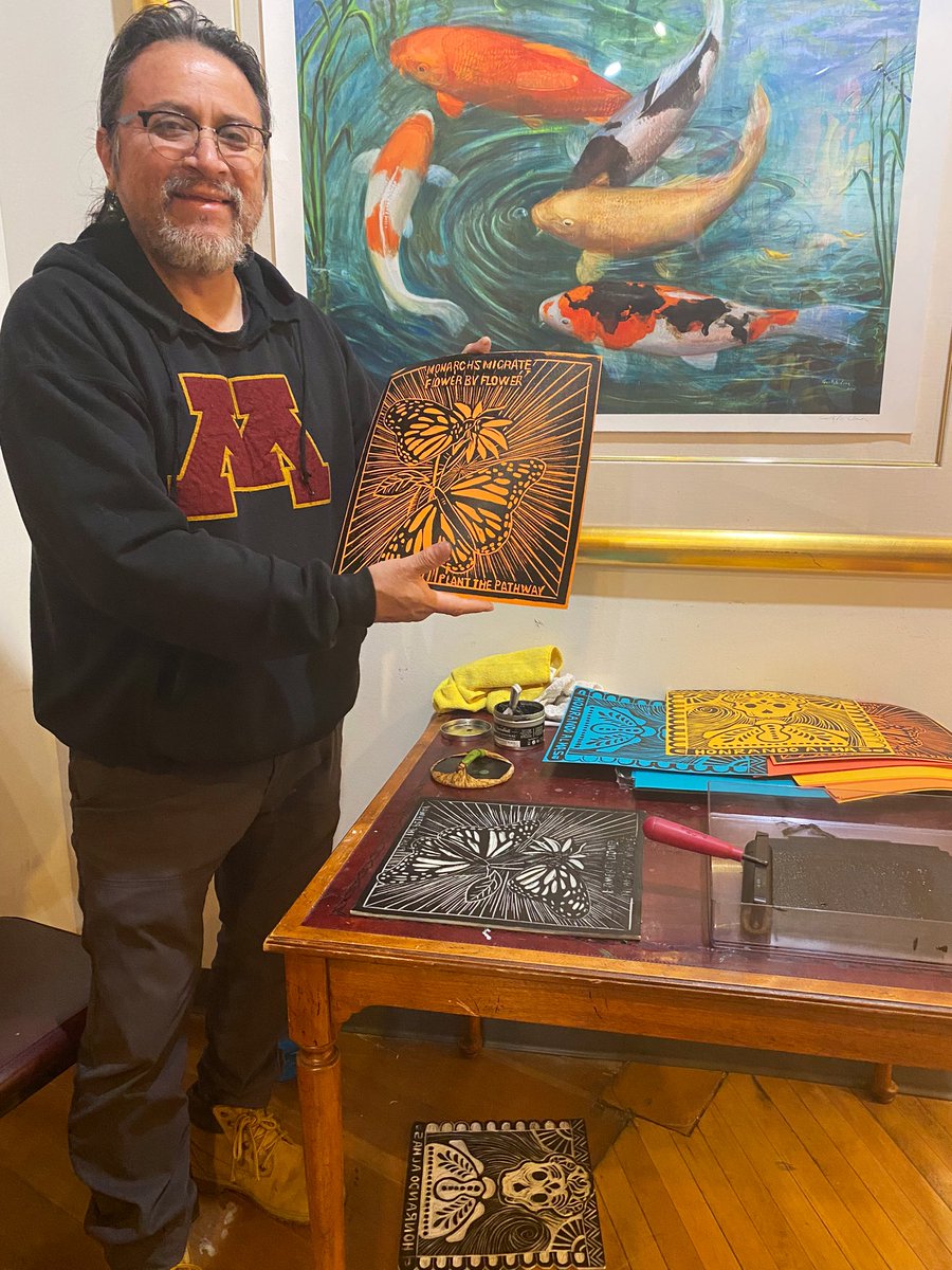 SolarArtsBuild's tweet image. Meet Master Gustavo Lira Arts and try your hand at printmaking.  November 10-12th #FallOpenStudios #SolarArts #nemplsartsdistrict