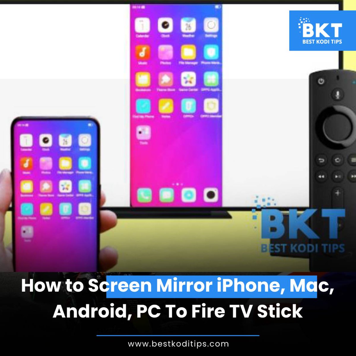 bestkoditips's tweet photo. How to Screen Mirror iPhone, Mac, Android, PC to Fire TV Stick
#howtotips #HowTo #ScreenMirror #iPhone #Mac #Android #PC #Firetvstick #BKT #Blog #bestkoditipsblog
https://t.co/sQUgv1GgG8 https://t.co/rIB8D8F5ER