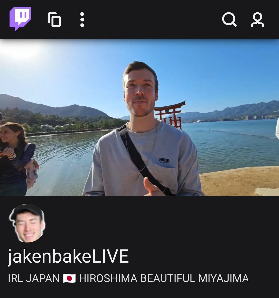 canceljohnnys's tweet photo. JakenBake @jakenbakeLIVE が宮島で配信中
https://t.co/DT8n929JZz
#jakenbake
#ジョニーソマリ #迷惑系配信者 https://t.co/1RGuViolRO