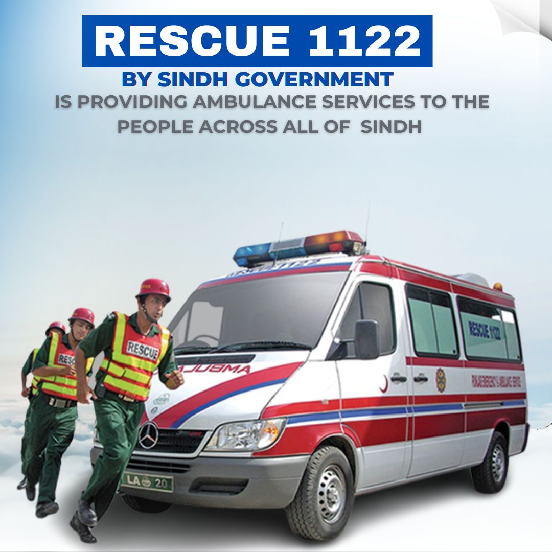 PPP Sindh Govt's #Rescue1122 ensures ✔️free ambulance services for everyone in Sindh. Quick and reliable assistance, always here to help. #SindhForAll