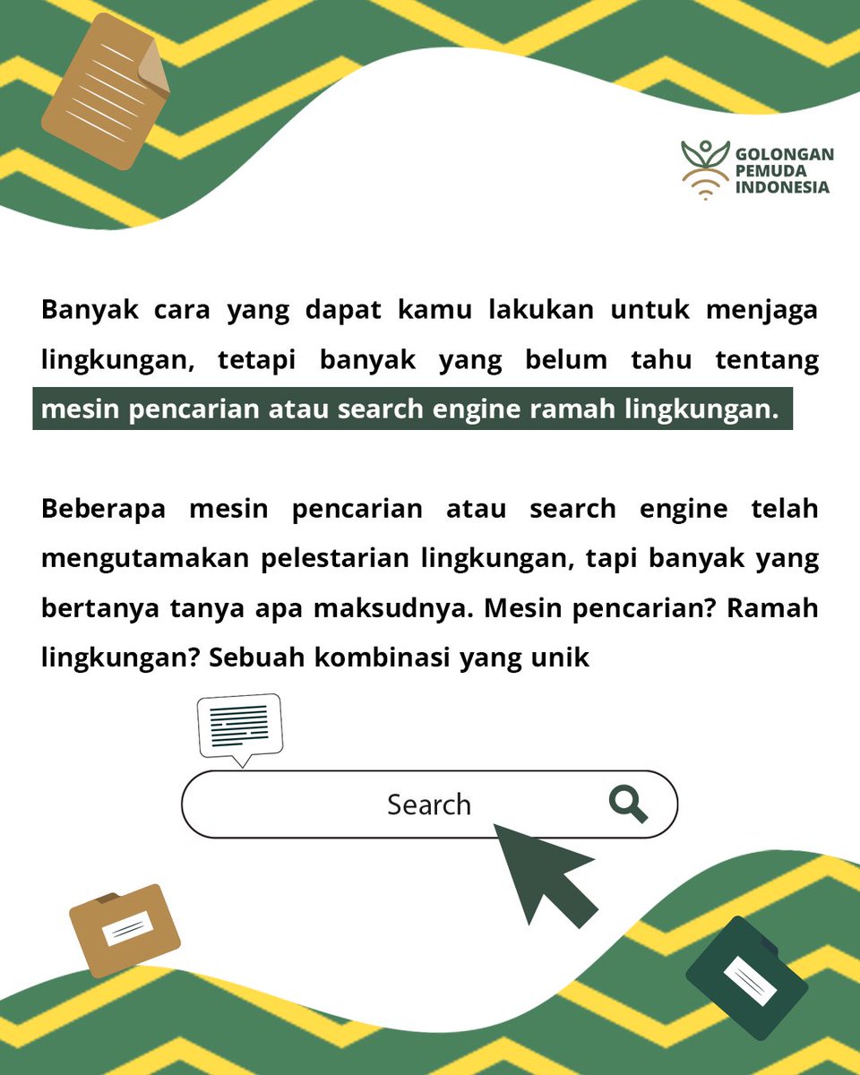 Pernah dengar gak sih kalau mesin pencarian yang kita gunakan dapat berdampak pada lingkungan? 
#GoMuda #GoMudaIndonesia #SearchEngine #MesinPencarian #RamahLingkungan #EcoFriendly #Berita #News #Trending #Viral