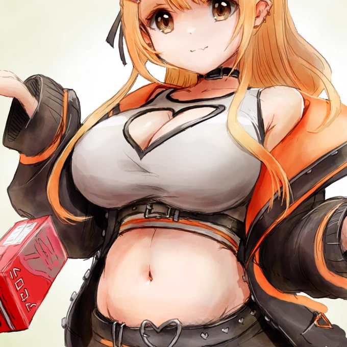 過去絵にけっこうあったwww #いいおなかの日