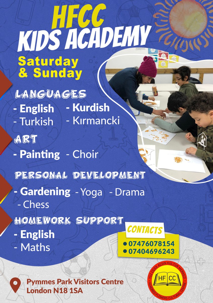 🌸👦👧 Join in at the Hundred Flowers Cultural Association Kids Academy! 🌟✨ Every Saturday and Sunday, Hundred Flowers nurture young minds with languages, art, personal development, and homework support. 📚🎨 #LearningJourney #WeekendFun