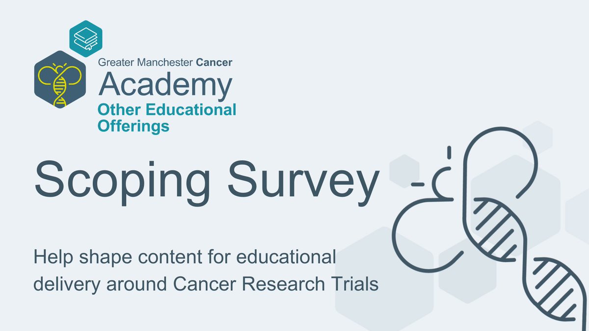 Are you interested in shaping educational content around cancer research trials? Help us determine gaps and training needs around research education. This scope is open to anyone who may come across a person affected by cancer. Have your say here 👉 bit.ly/45D1ODX