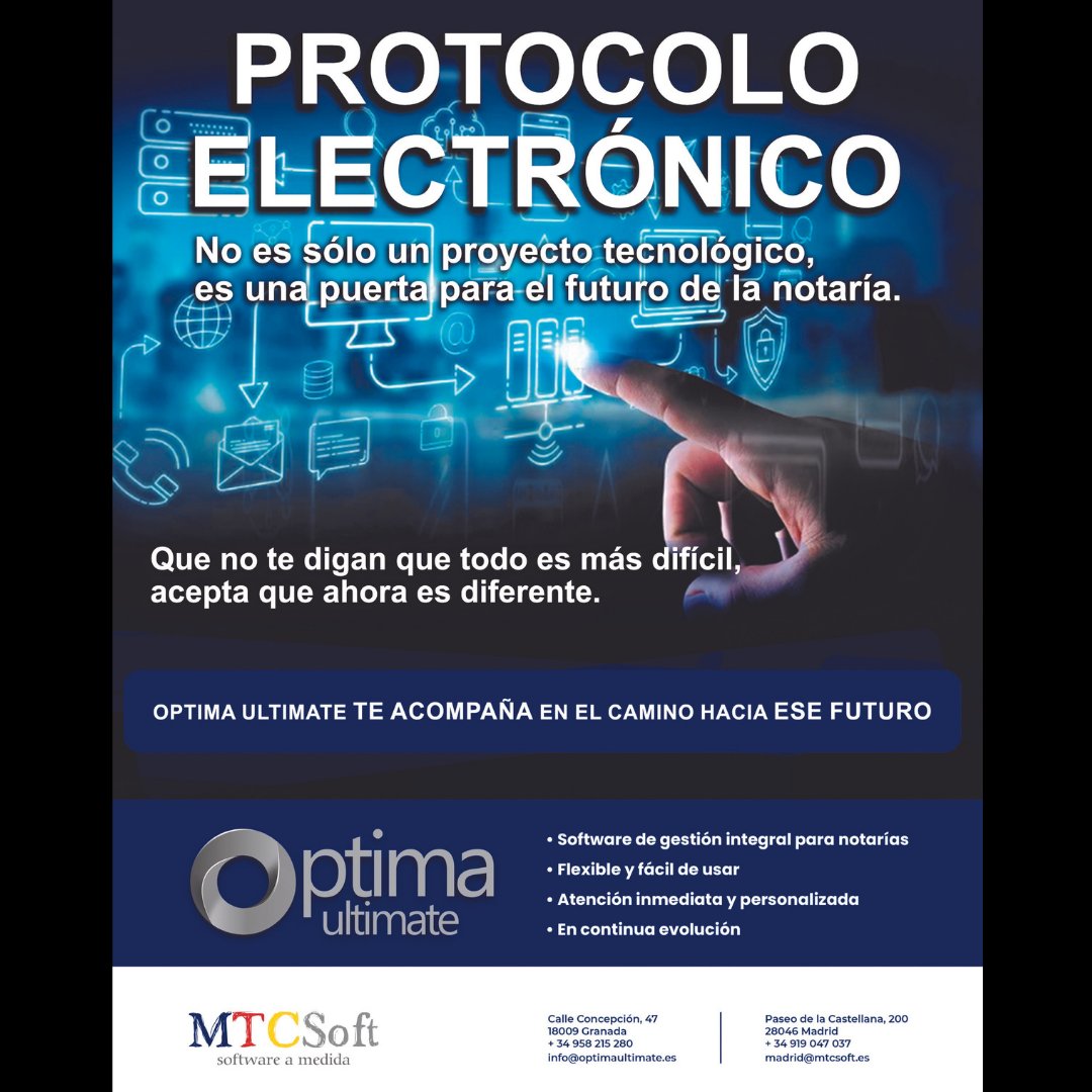El nuevo protocolo electrónico es ya una realidad, si su casa informática no esta adaptada para la nueva normativa europea puede llamarnos 958215280 o contactar en el siguiente correo comercial@mtcsoft.es