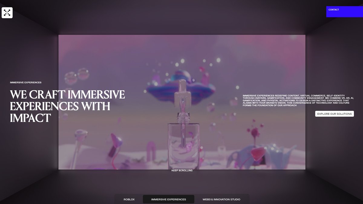 Immersive experiences 🔮 We combine VR, AR, AI, Gamification, and phygital activations to design a distinct experience that aligns with a brand’s vision: We have built 200 #Metaverse projects since 2021 and have supported 29 Fortune 500 companies so far. @Polycount_io